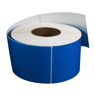 4 x 6 inches blue direct thermal labels roll