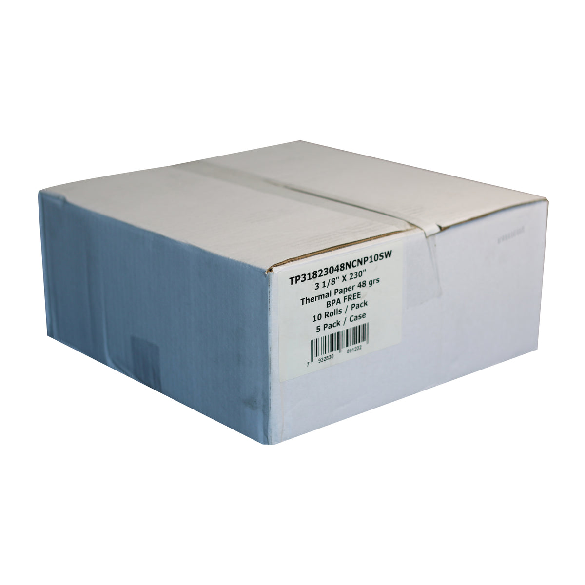 Thermal Paper 3 1/8'' x 230' BPA Free (63 Cases/Pallet, 50 Rolls/Case)