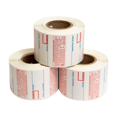 CAS LST-8040 58mm x 60mm - UPC/Safe Handling (50 cases/pallet, 12 rolls per case, 500 labels per roll)