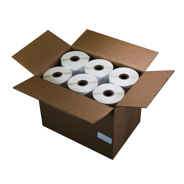 4" x 3" Direct Thermal Labels 1" Core (500 Labels/Rolls, 12 Rolls/Case)