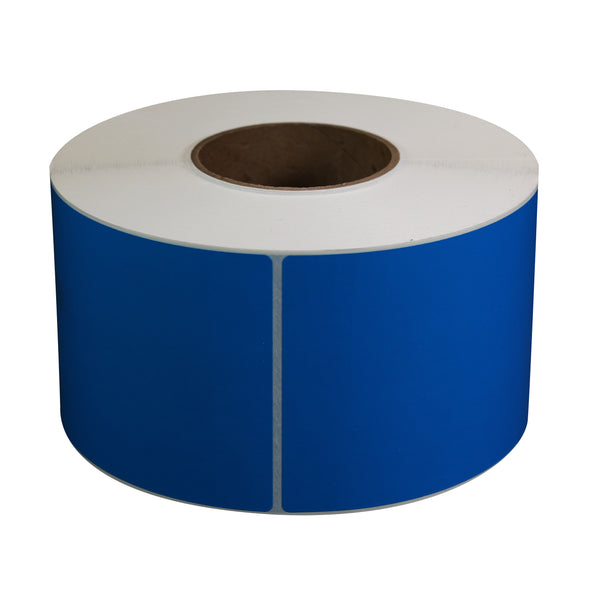 4" x 6" Blue Direct Thermal Labels 3" Core (1000 Labels/Roll, 4 Rolls/Case)